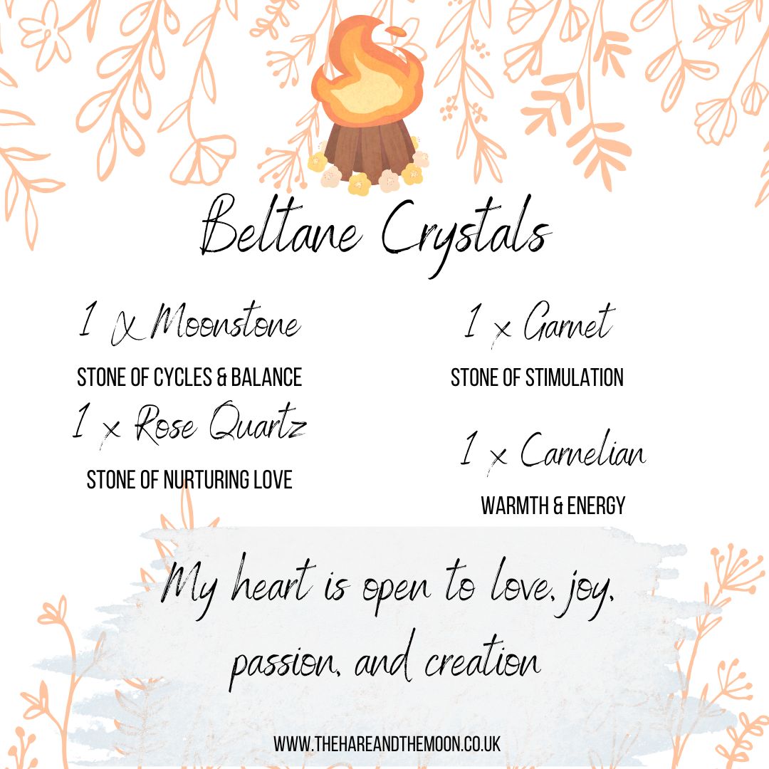 Beltane Healing Crystal Stone Set - BM6