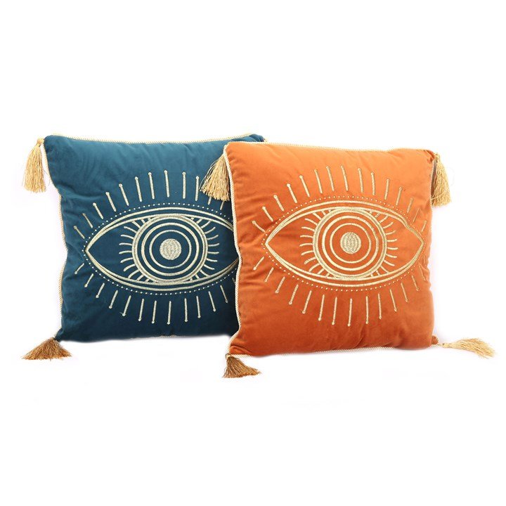 40CM SQUARE HAND AND EYE CUSHION - The Hare and the Moon