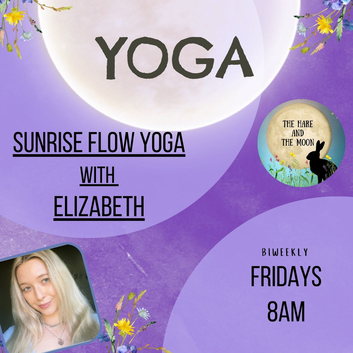Sunrise Flow Yoga with Elizabeth - 8am - Fridays - Biweekly