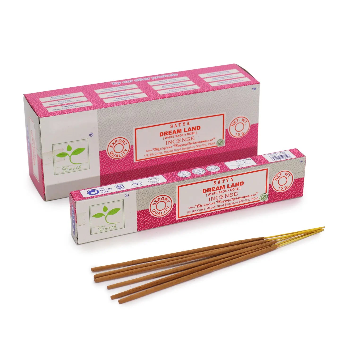 Satya Incense Dream Land (White Sage & Rose)