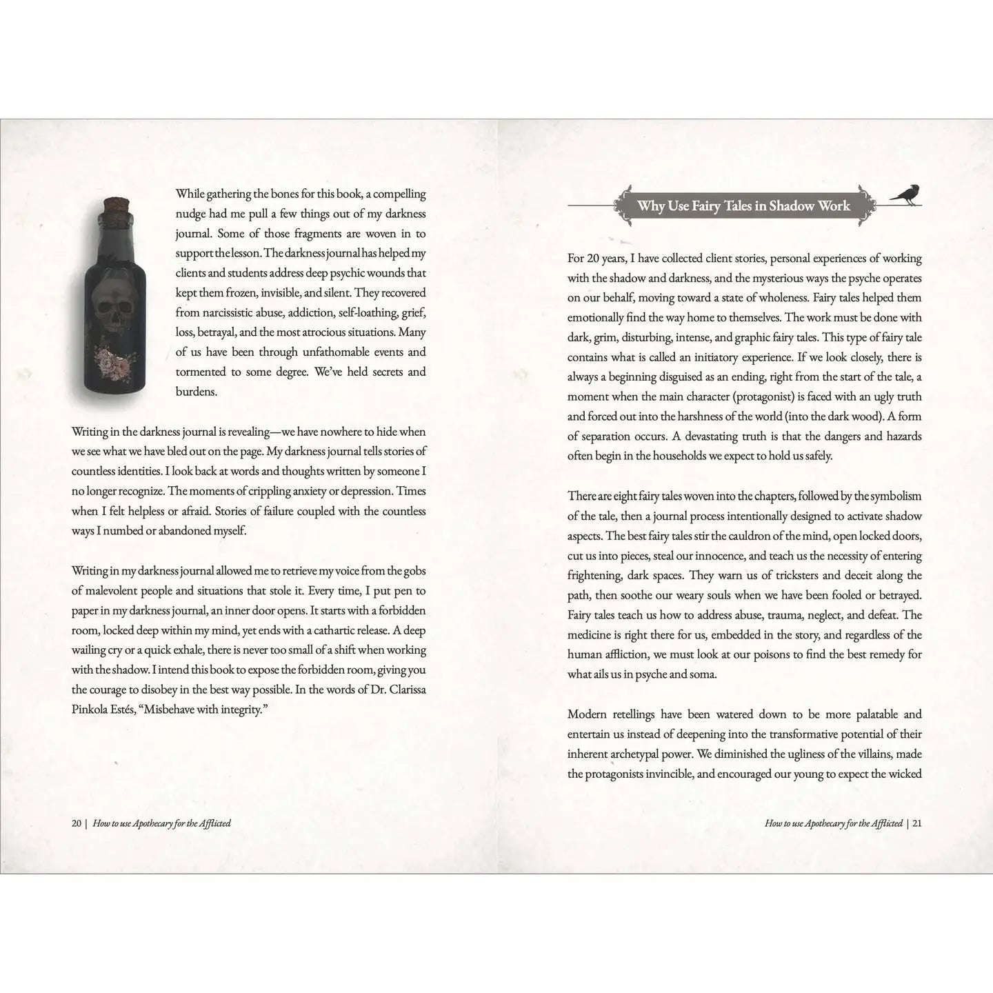 Apothecary For the Afflicted: Shadow Work Book