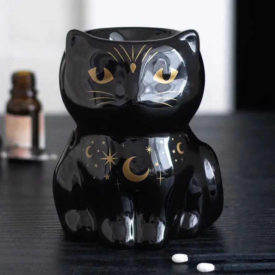 Black Cat Magick Oil Burner