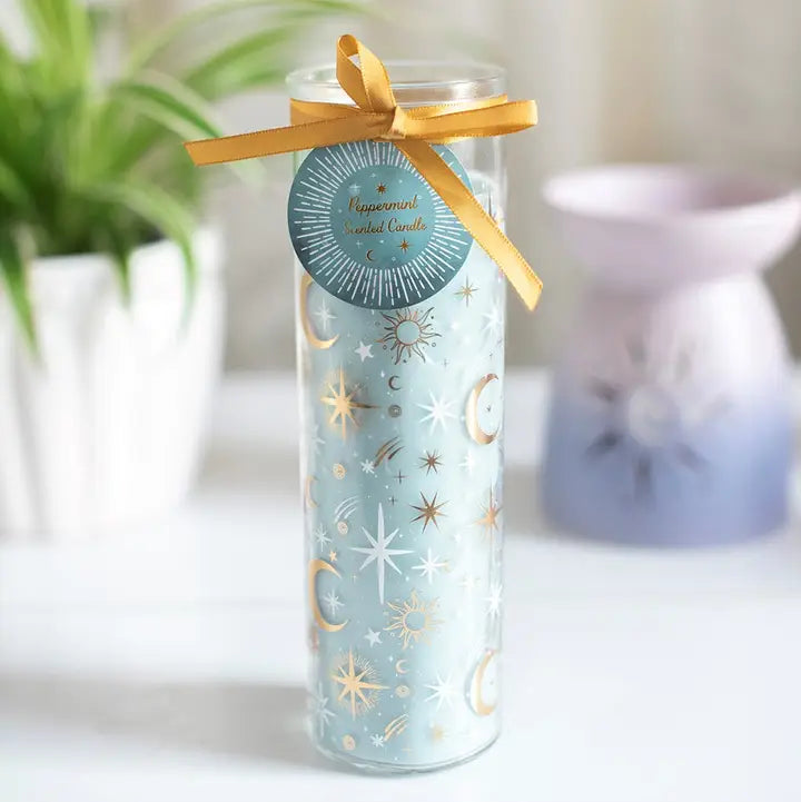 Blue Pastel Skies Tube Candle