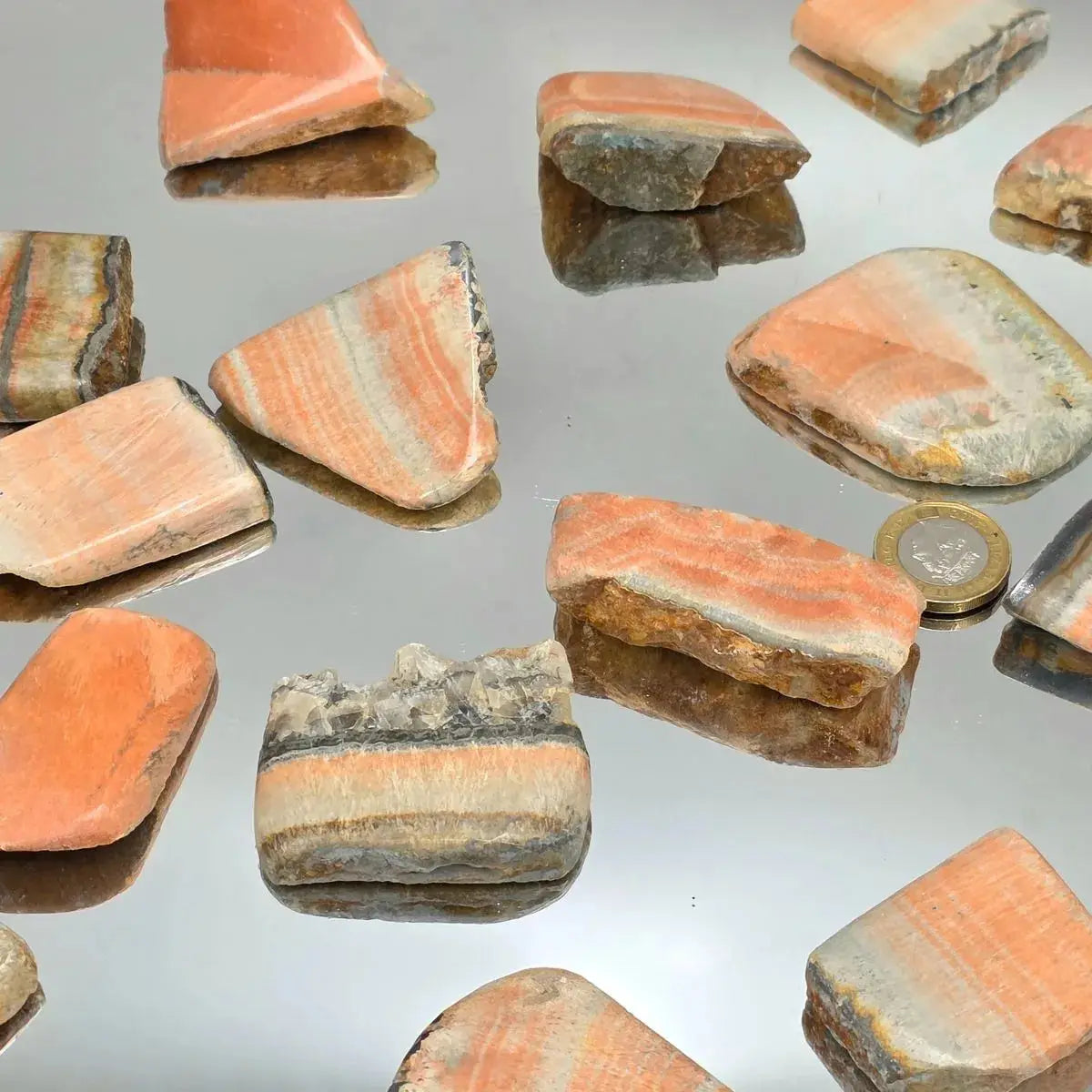 Celestobarite Crystal Slice Half Polished - The Stone of Perspective - CSH1