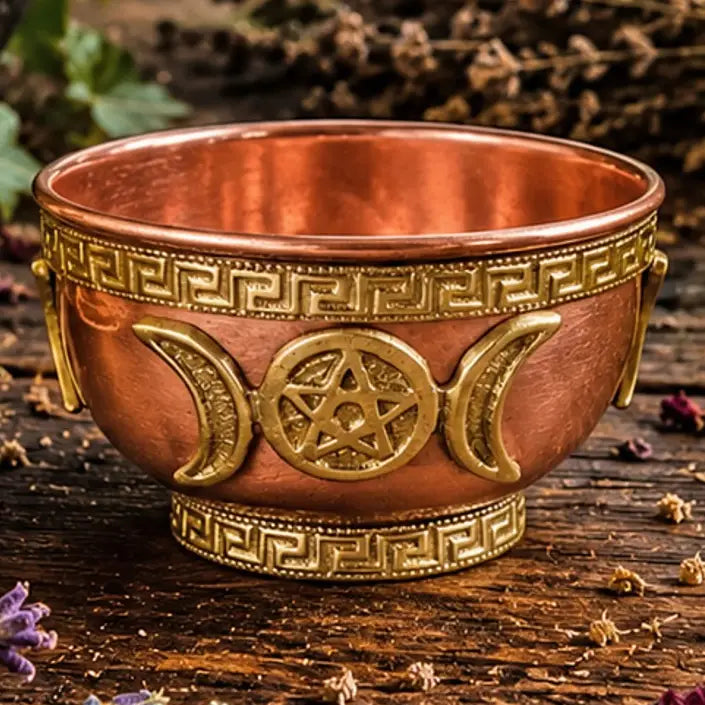 Copper Triple Moon Bowl 8cm - 40128
