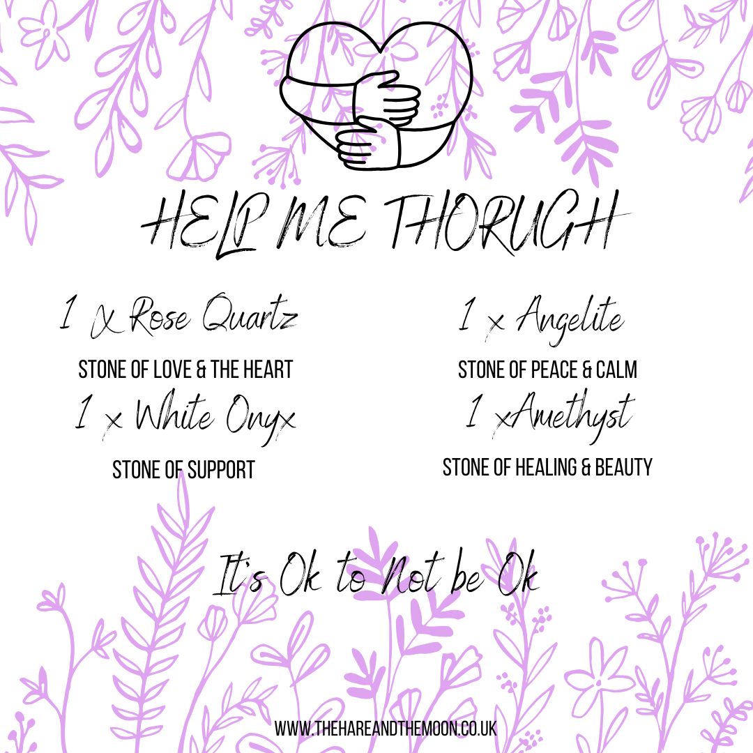 Help me Through Crystal Stone Set - TRA77