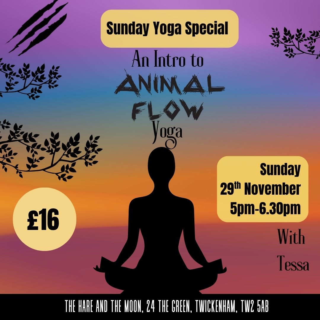 Sunday Special - An Introduction to Animal Flow Yoga - 29th November - 5pm