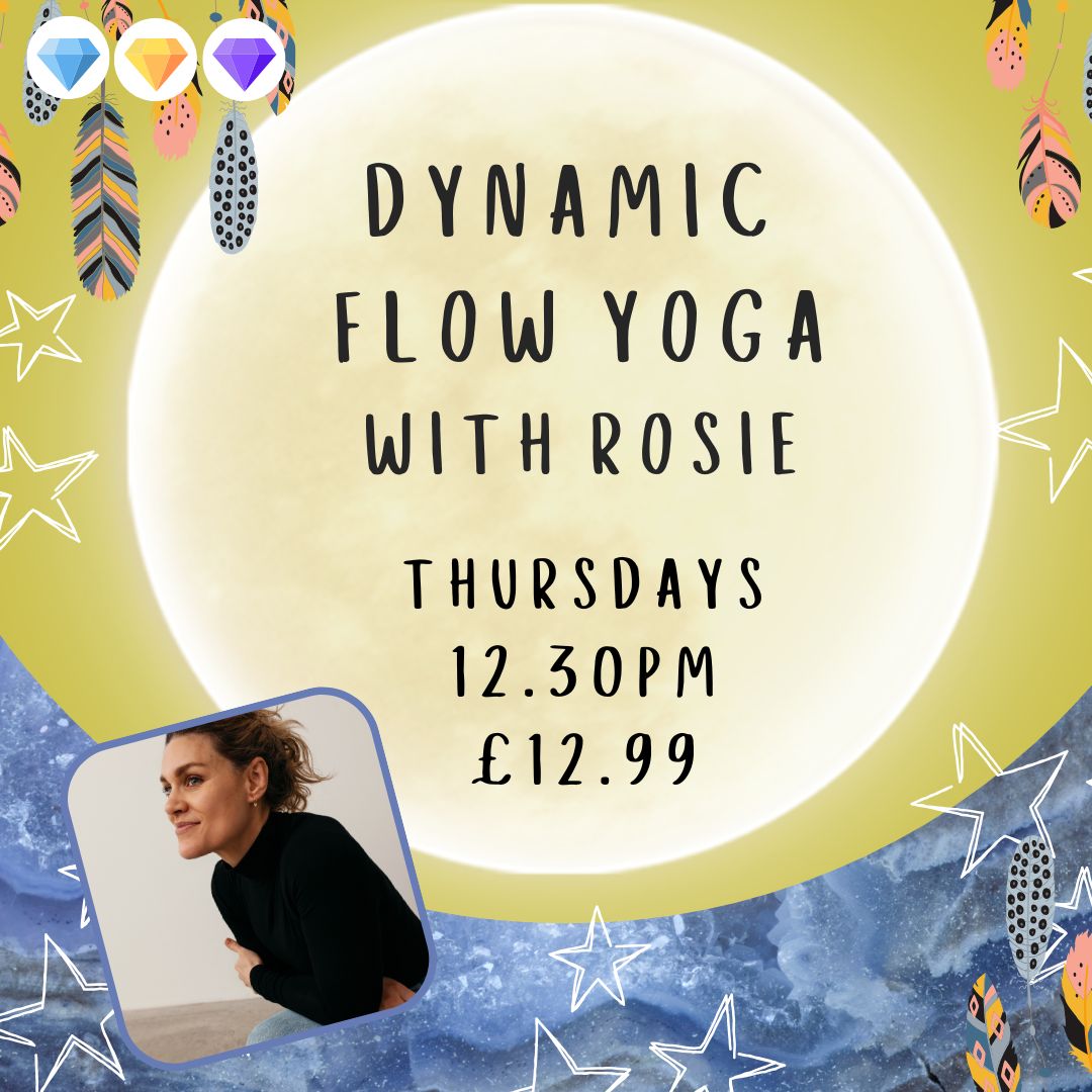 Dynamic Vinyasa Yoga with Rosie - Thursdays - 12.30pm - £12.99 Per class