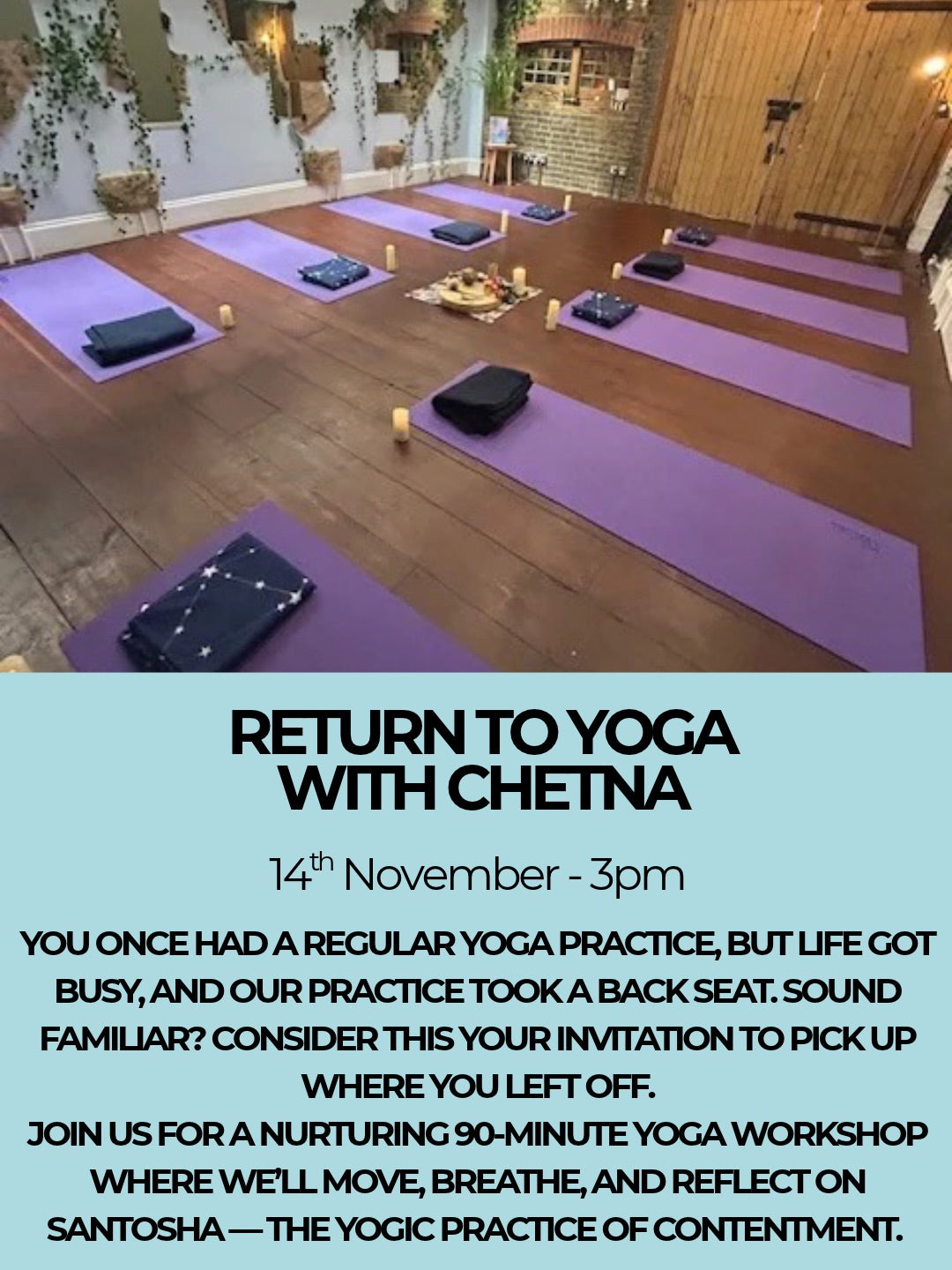 Return to Yoga with Chetna - 14th November