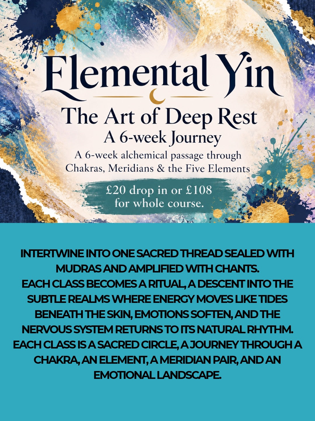 Elemental Yin – The Art of Deep Rest — A 6-week Journey