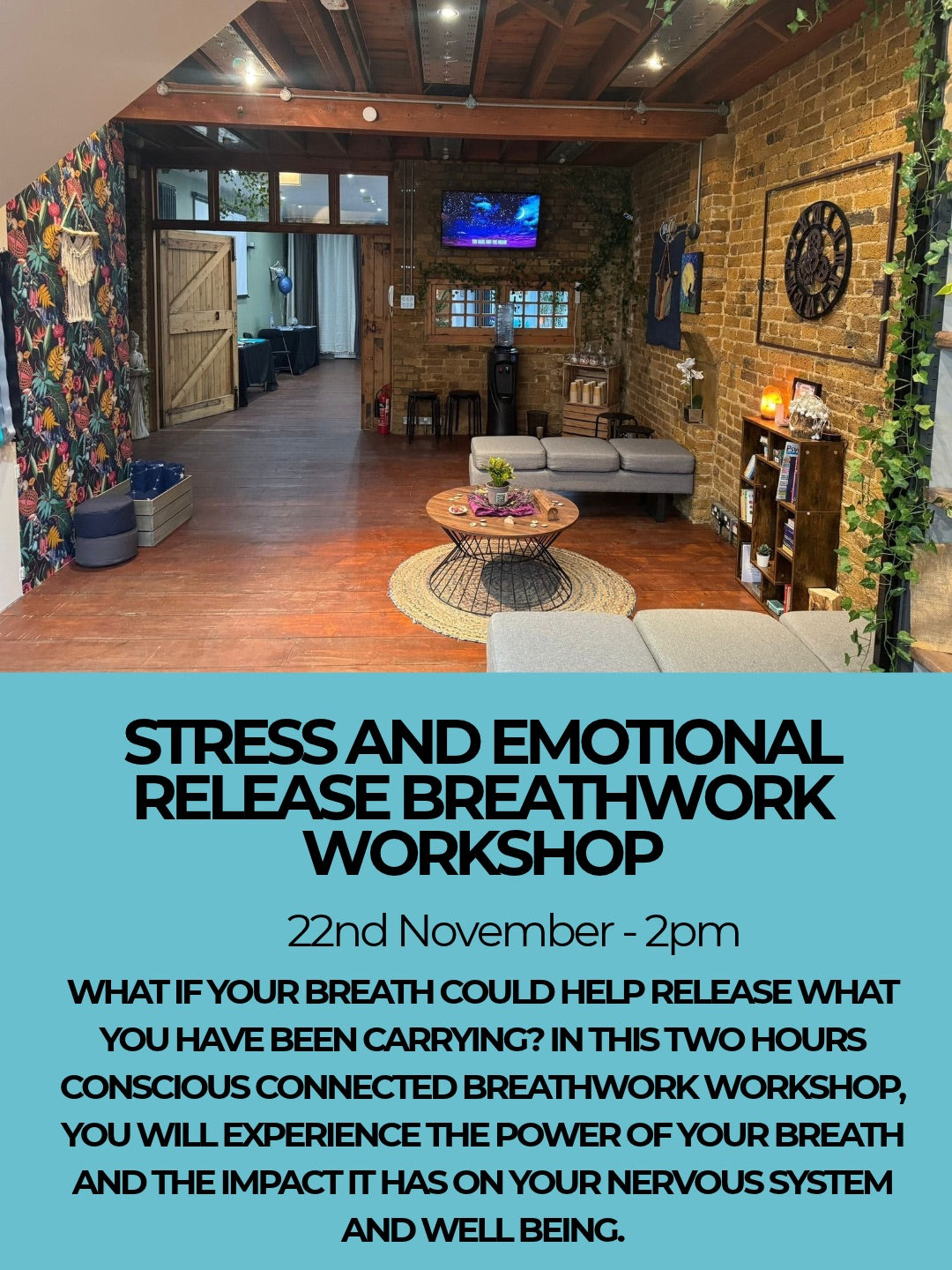 Stress and Emotional Release Breathwork Workshop - 22nd November - 2pm