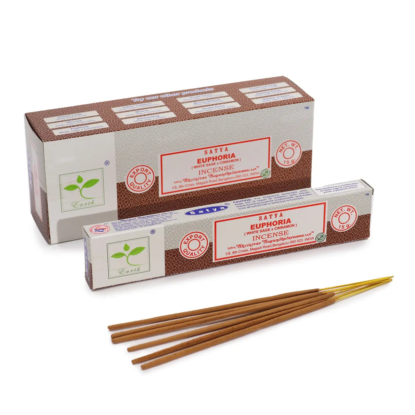 Satya Incense Euphoria (White Sage & Cinnamon)