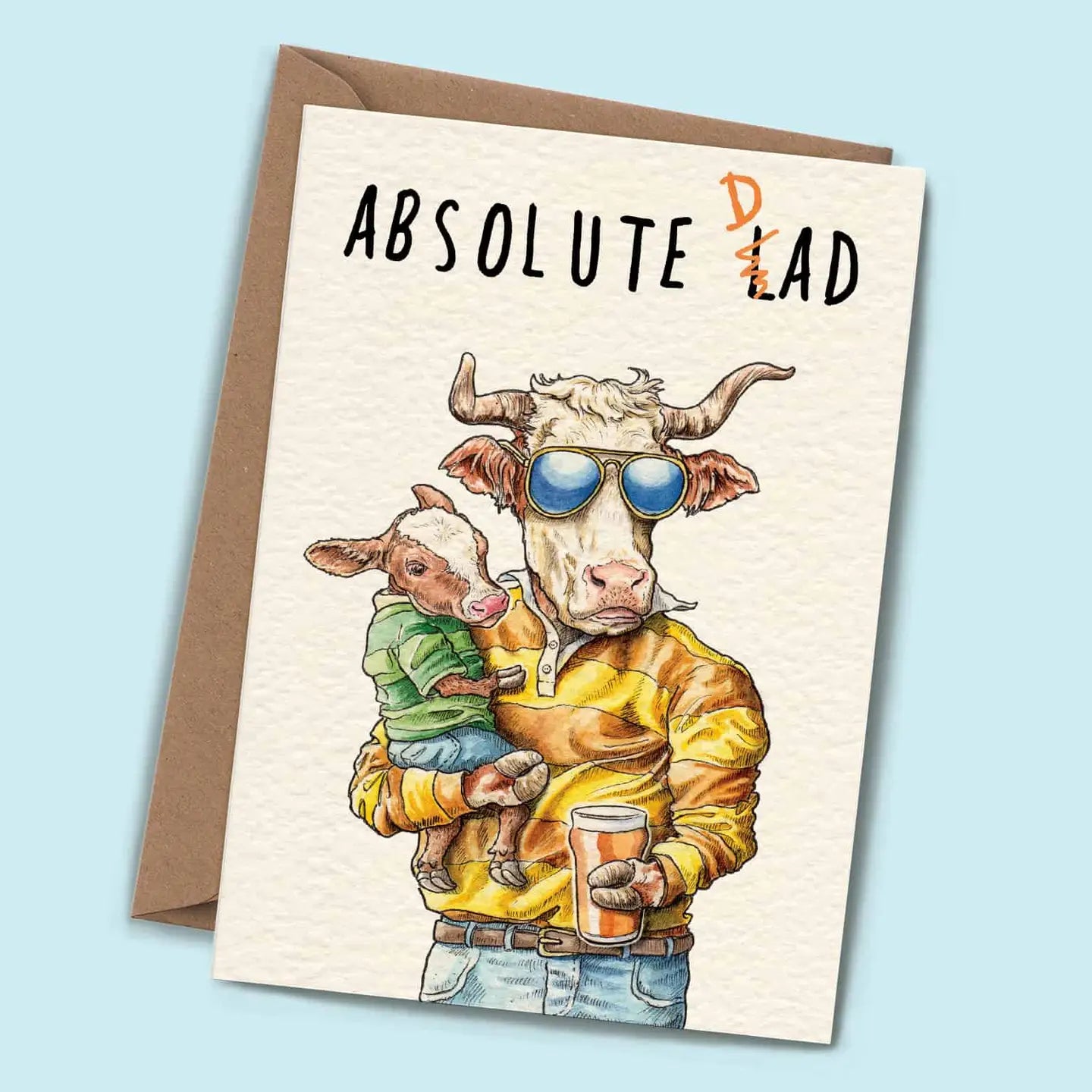 Absolute Dad Card - Father's Day Greeting Card - FD02