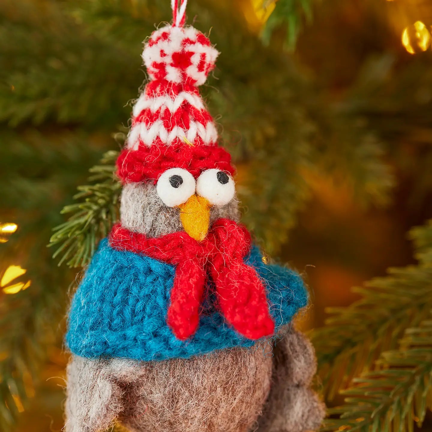 Felt Crazy Pigeon Decoration - HDEC317
