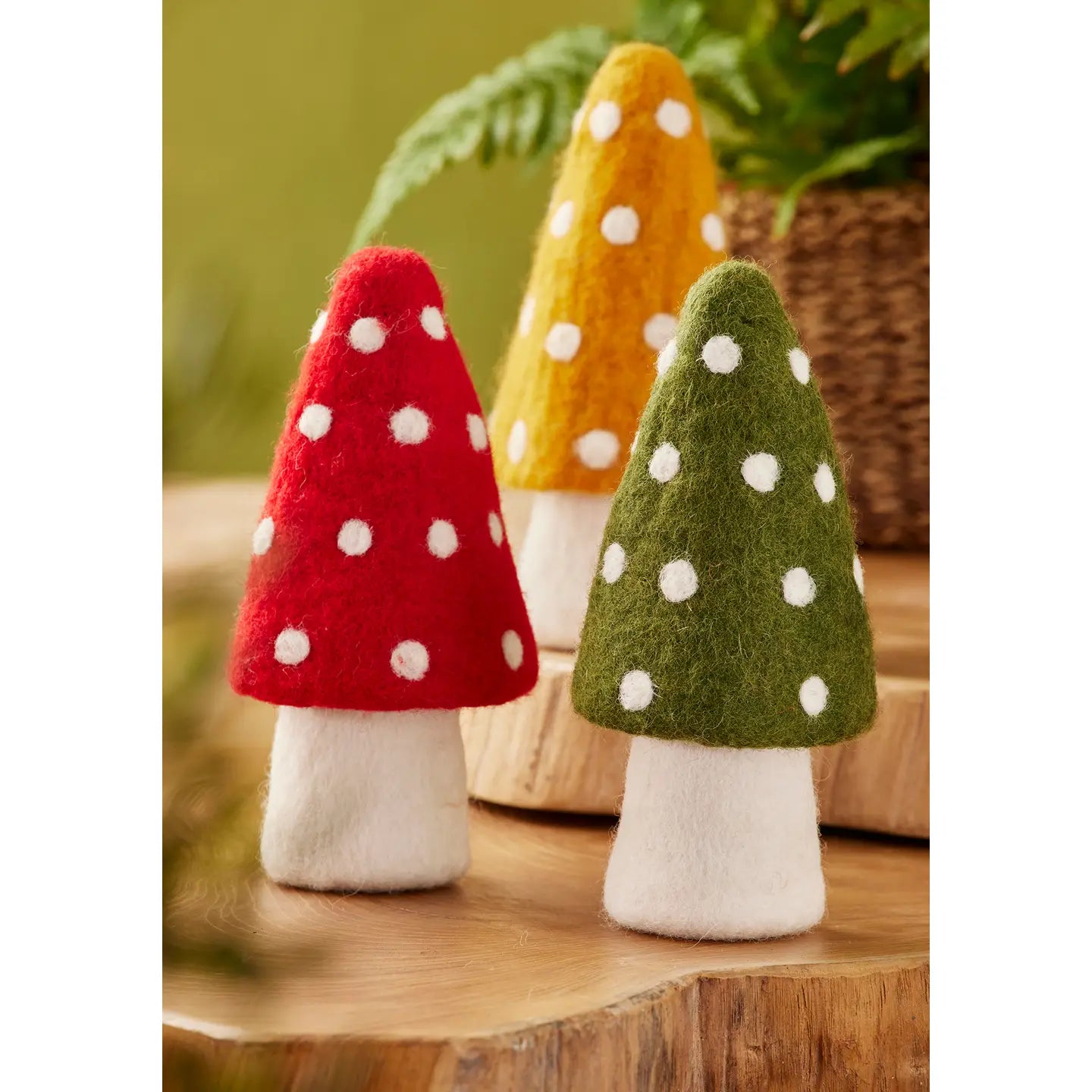 Felt Large Standing Mushroom Decoration MS1