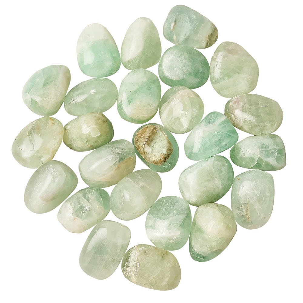 Green Fluorite Tumble Stone - Stone of Clarity and Healing