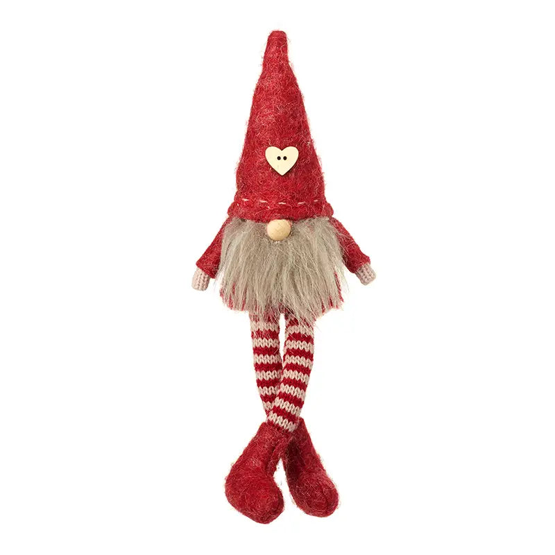 Gonk in Red Fur Hat with Heart WLC366