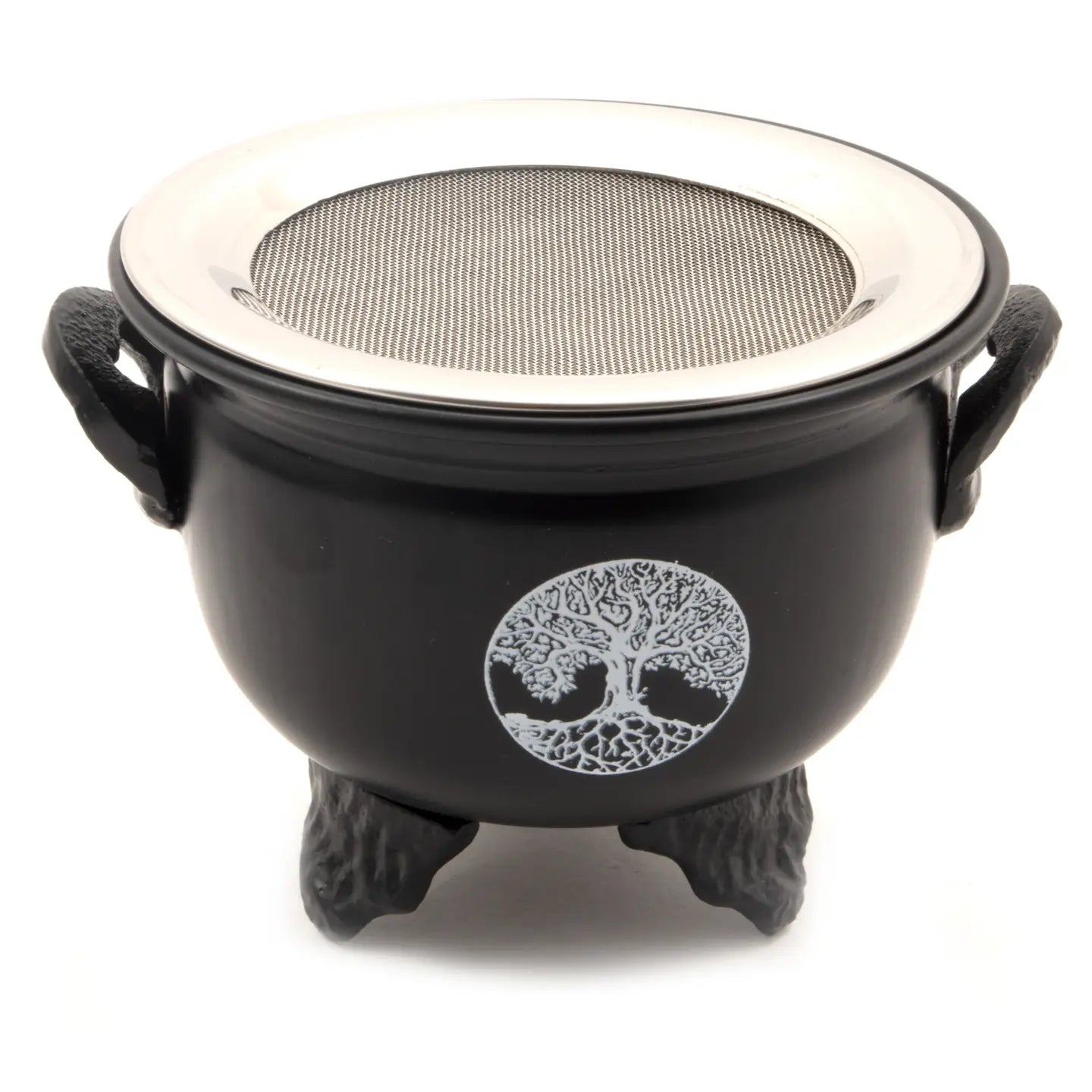 Iron Cauldron with Steel Mesh