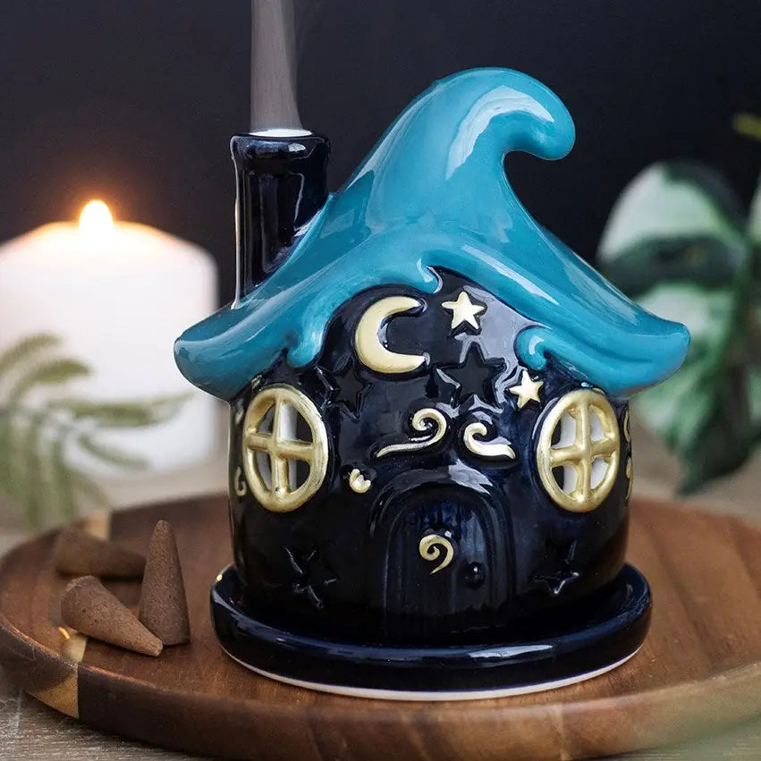 Moonwave Cottage Incense Cone Holder