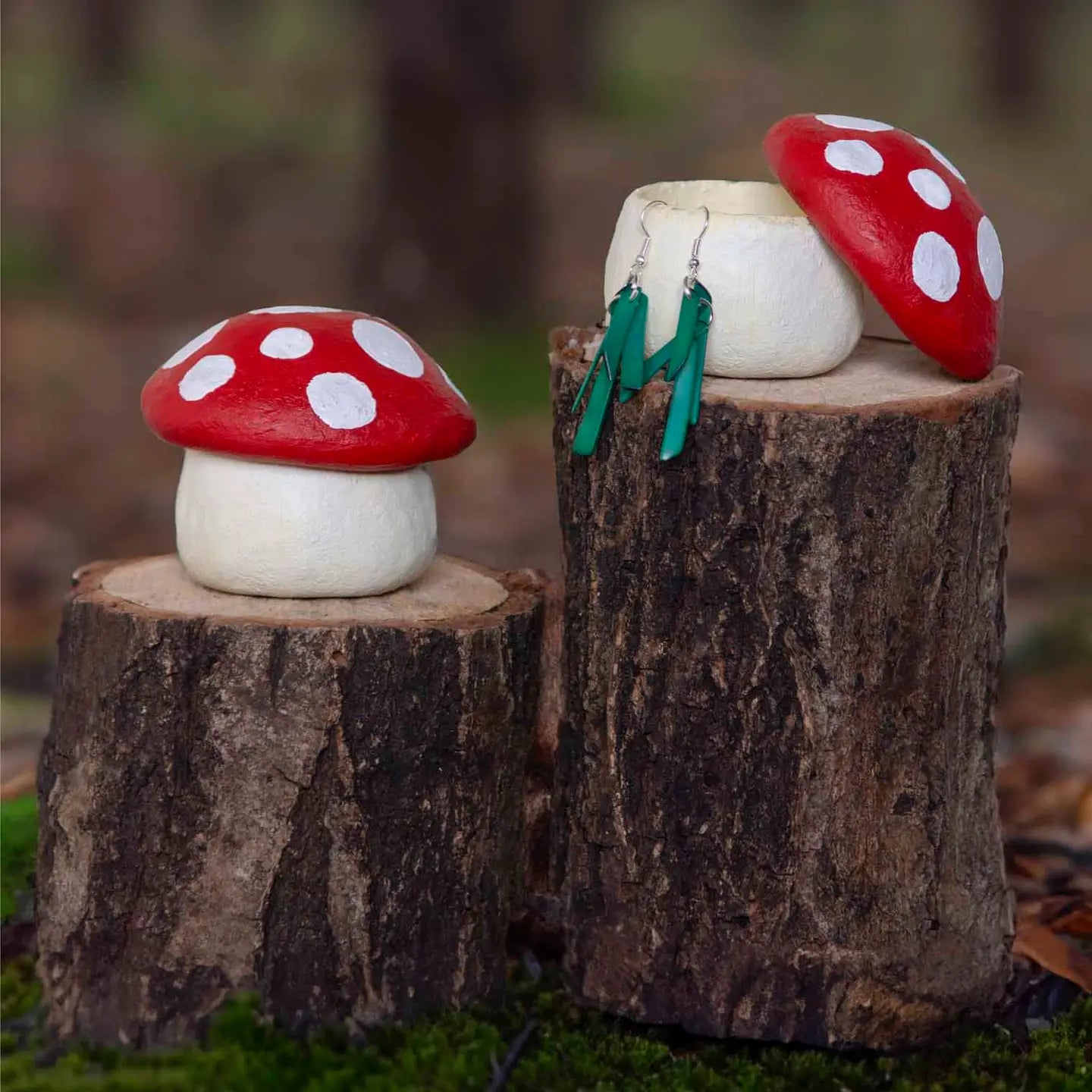 Mushroom Sawdust Trinket Pot