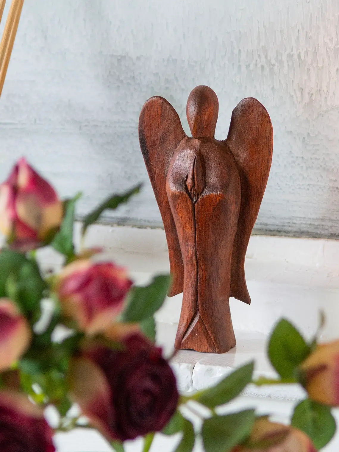 Small Wooden Angel Ornament