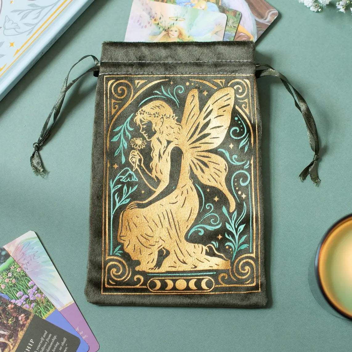 Stardust Fairy Velvet Drawstring Pouch