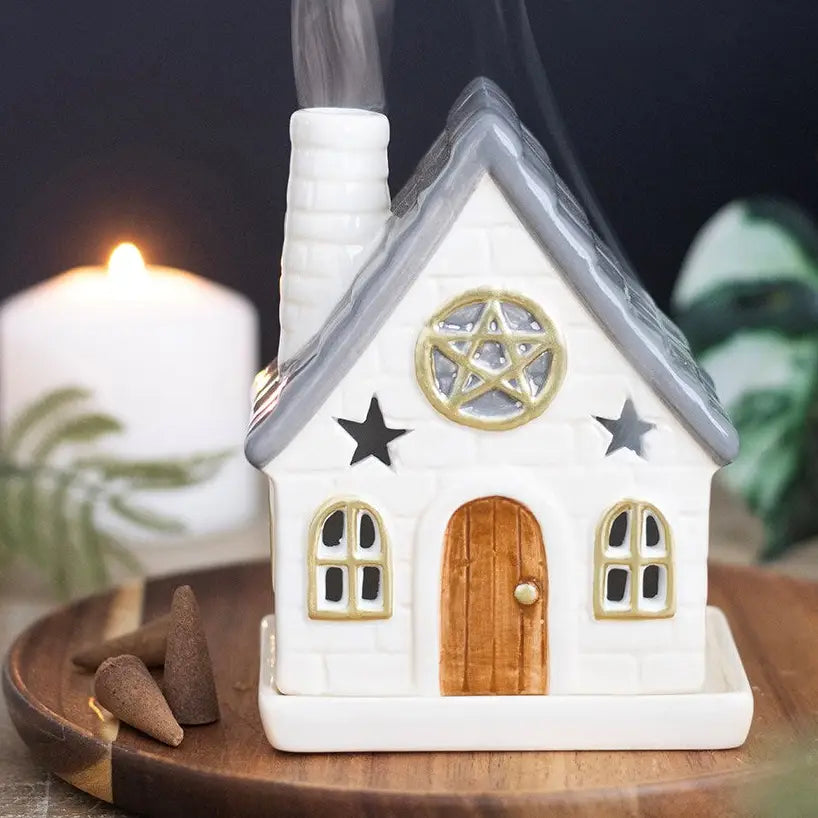 Stone Cottage Incense Cone Holder
