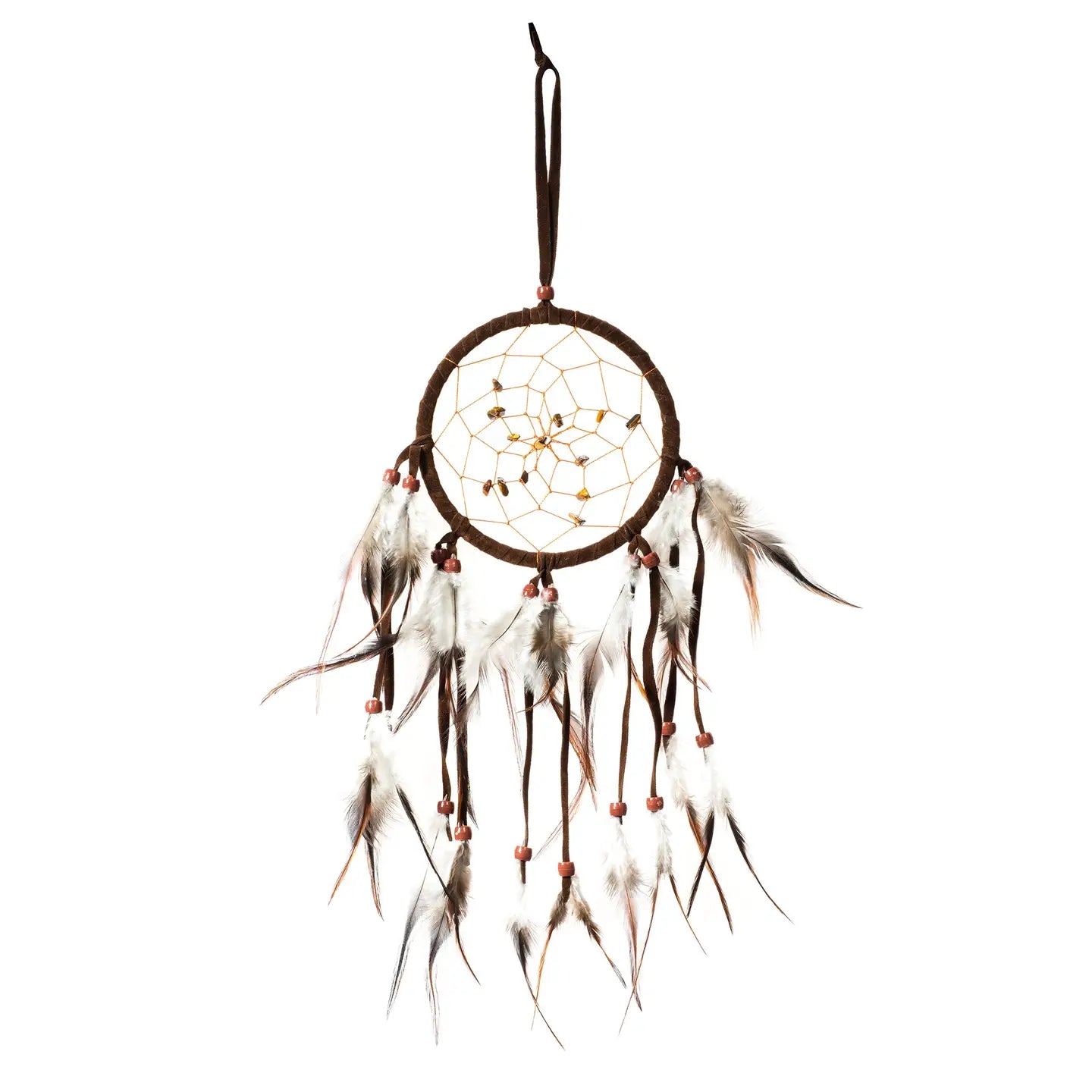Suede Leather Dreamcatcher with Beads