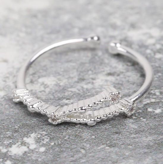 ADJUSTABLE STERLING SILVER CONSTELLATION RING - CANCER - The Hare and the Moon