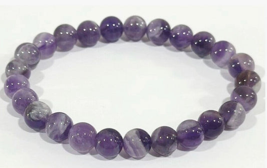 Amethyst Power Bead Bracelet - Stone of Healing and Beauty- CS1012 - The Hare and the Moon