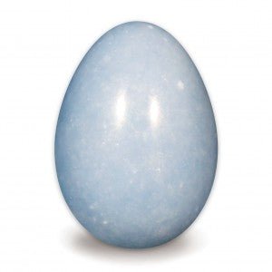 Angelite Egg - Peace and Calm - EG607 - The Hare and the Moon