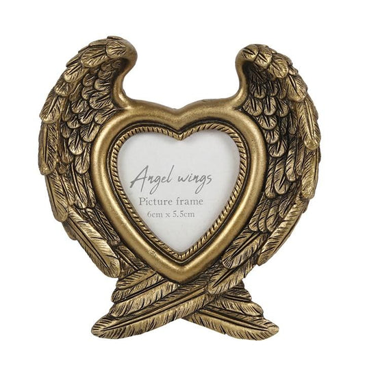 ANTIQUE GOLD ANGEL WING PHOTO FRAME - The Hare and the Moon