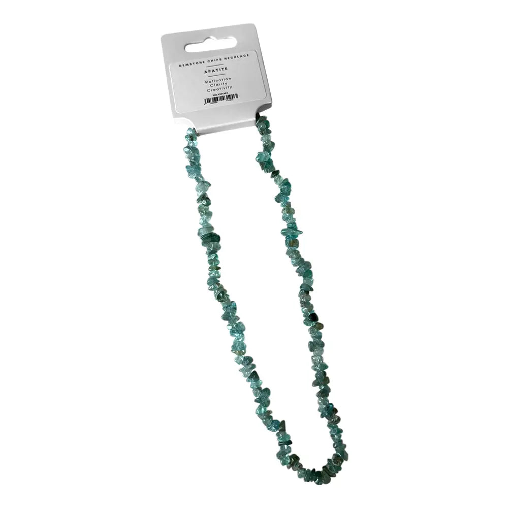 Apatite Gemstone Chips Necklace - NE57