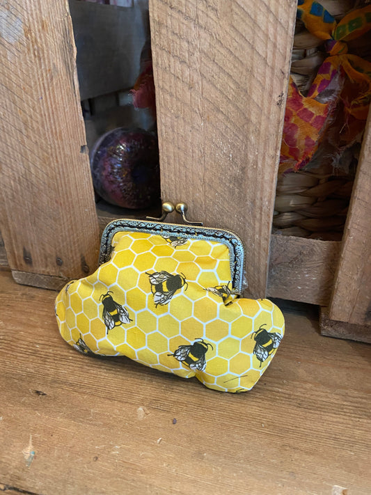 Bees Print Coin Purse - The Hare and the Moon
