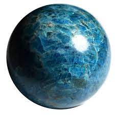 Blue Apatite Sphere Stone - Stone For Flexibility and Understanding - SP926 - The Hare and the Moon