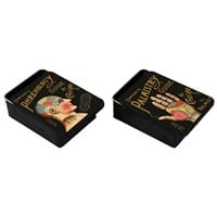 Jones Home & Gift Boxes, Tins & Dishes 12cm Phrenology Sliding Tin