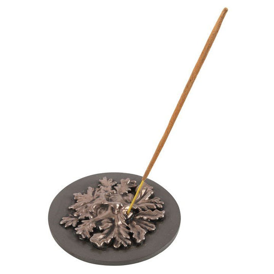BRONZE GREEN MAN INCENSE STICK HOLDER - The Hare and the Moon