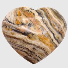 Bumblebee Calcite Heart Stone - BB111