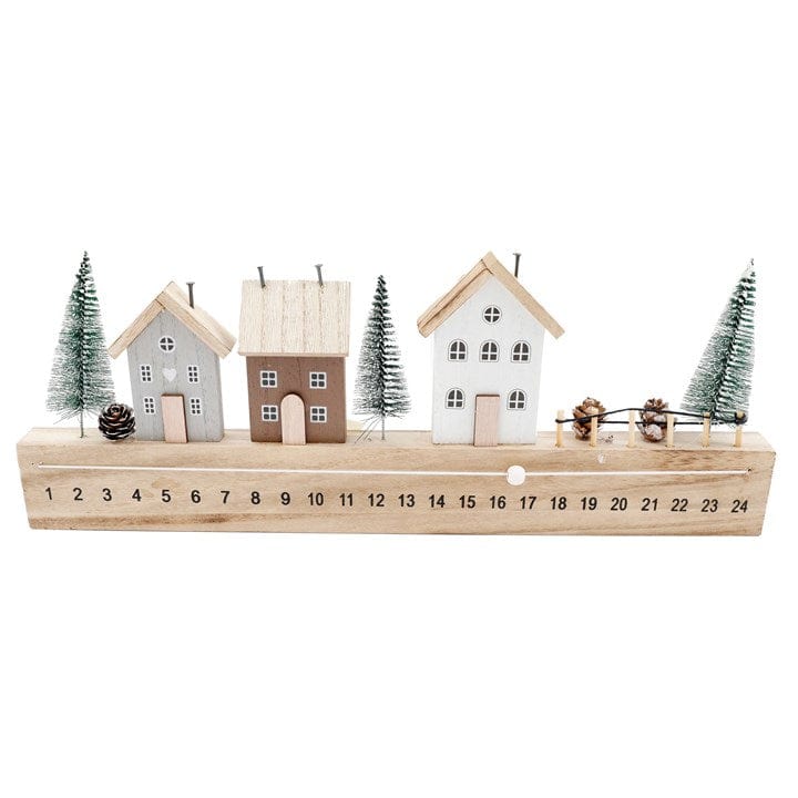 The Hare And The Moon Calenders and Diaries Wooden House Advent Calendar with Trees