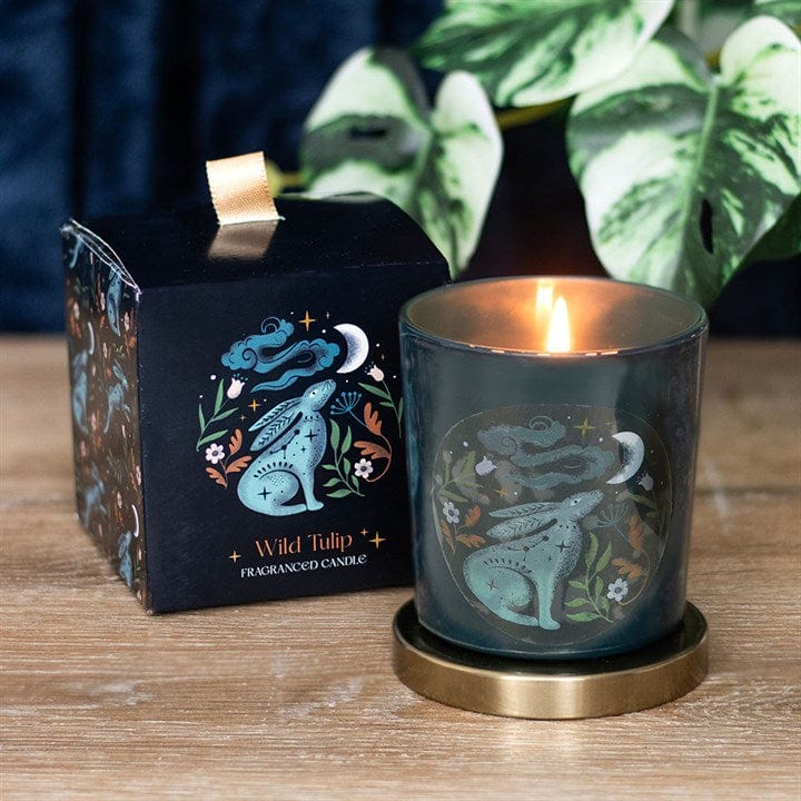 Jones Home & Gift Candles & Accessoires MIDNIGHT HARE WILD TULIP CANDLE
