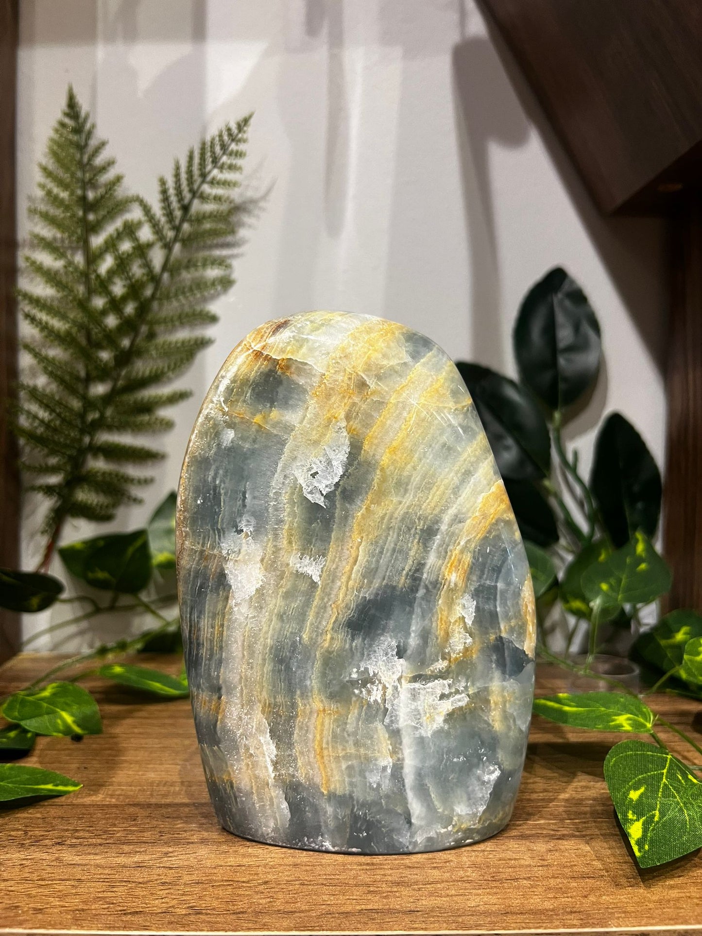 Polished Blue Onyx Tower - Peace and Calm - BX1