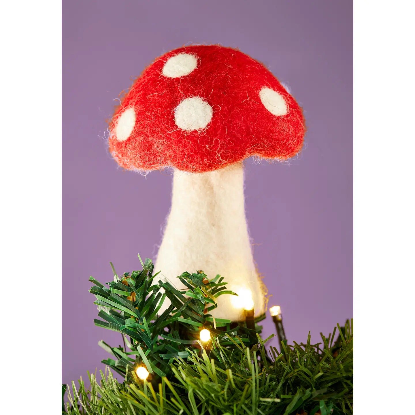 Felt So Good Christmas Decorations Felt Mushroom Tree Topper - DECOR1
