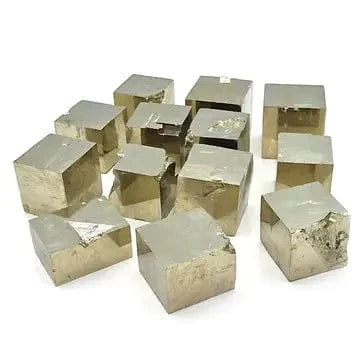 The Hare and The Moon Crystals Pyrite Cubes - The Stone Power, Luck, and Protection - CU25