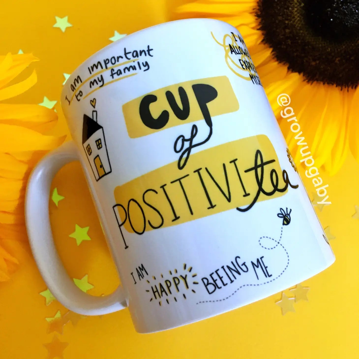Cup of POSITIVI-tea - Mental health - The Hare and the Moon