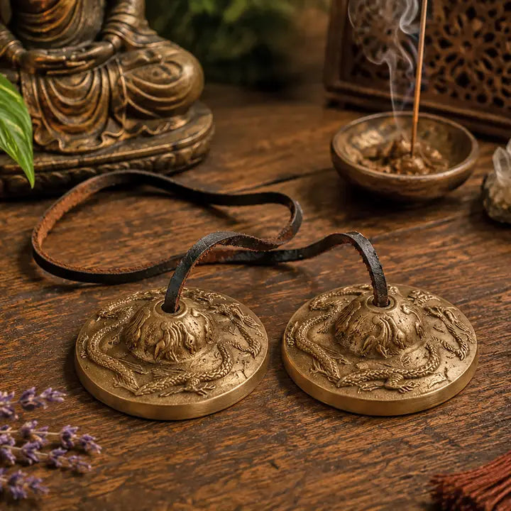 Dragon Patterned Tingsa Cymbals-TING2