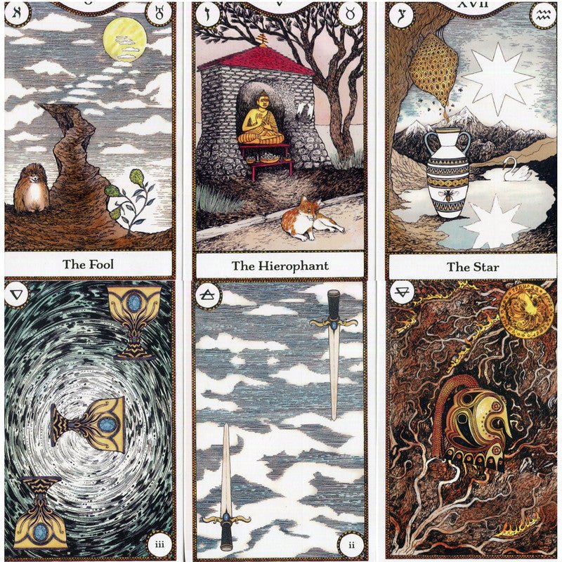 Elemental Power Tarot - Melinda Lee Holm - The Hare and the Moon