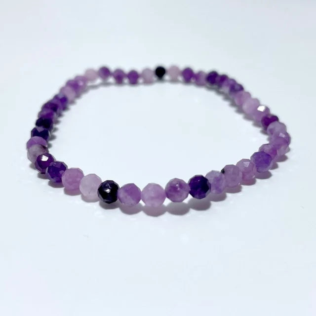Multi-Faceted Lepidolite Bracelet - MFB10