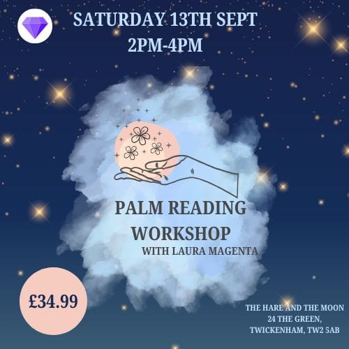 THE SPIRITUAL HEALING TEMPLE EVENTS Palm Reading Workshop - 13th Sept