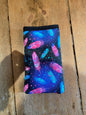 Feathers Print Mobile Phone Sock Pouch - The Hare and the Moon
