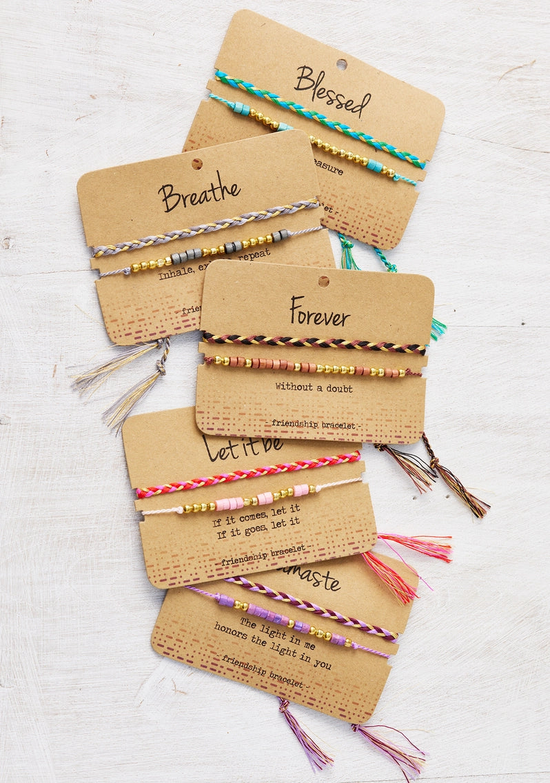 Friendship Bracelets On Card BR60